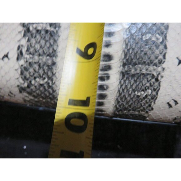 MICHAEL KORS Selma Black & White Snakeskin Embossed Leather Tote - Picture 13 of 14